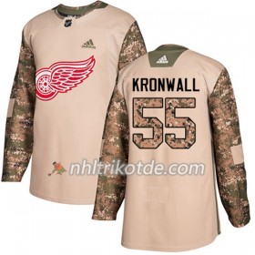 Detroit Red Wings Trikot Niklas Kronwall 55 Adidas 2017-2018 Camo Veterans Day Practice Authentic - Herren